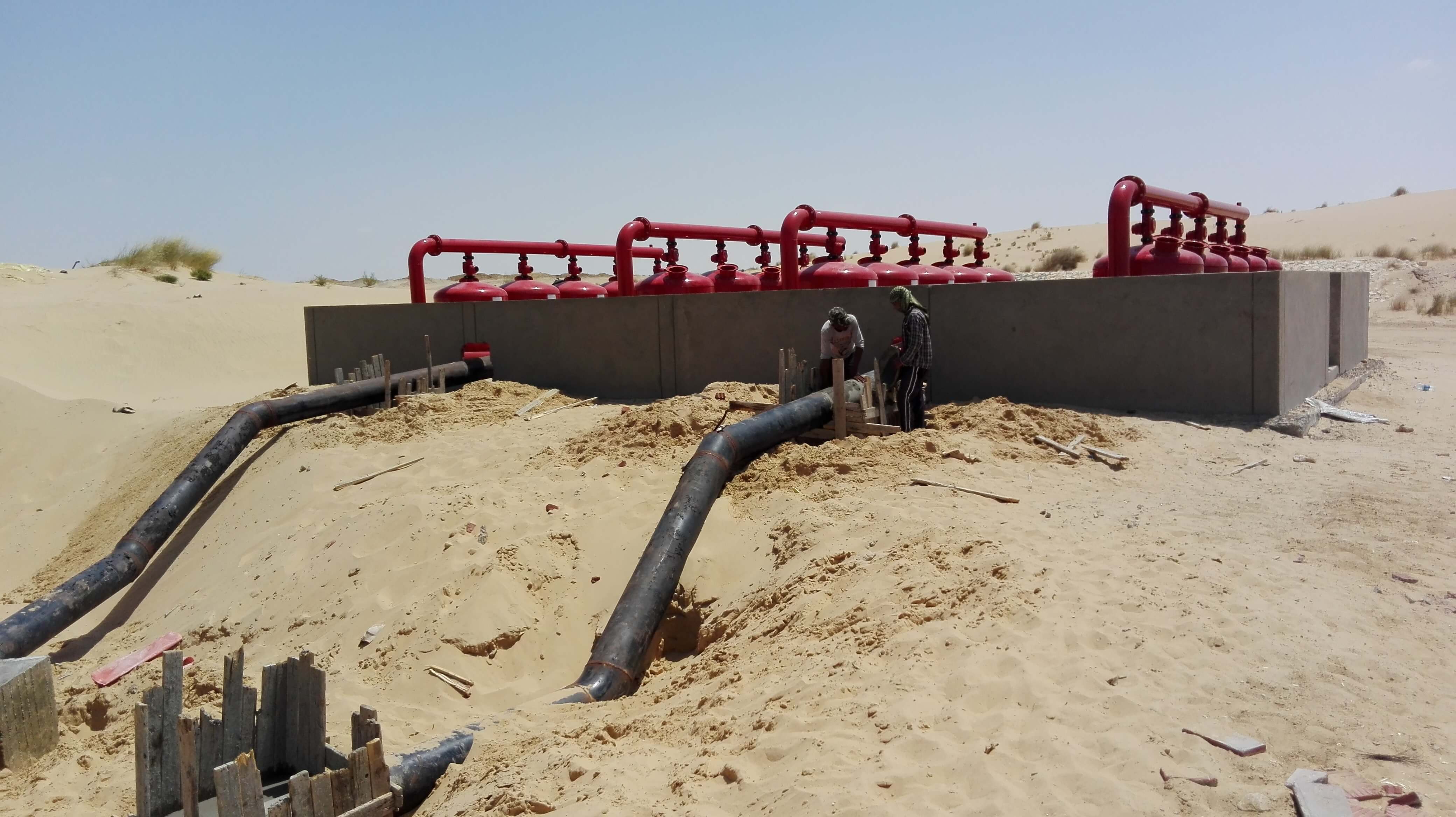 Heraa constructions Reclamation of six thousand acres in the city of Bir al-Abd project